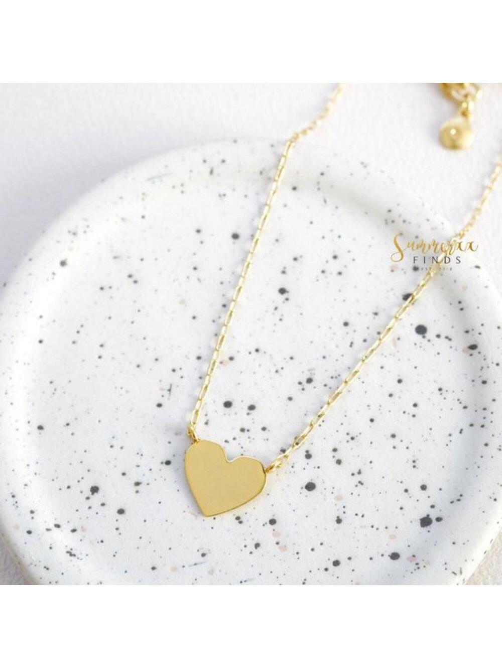 Madewell Heart Pendant Necklace Gift Box